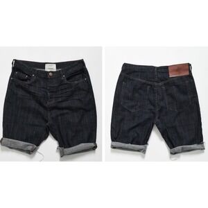 One Teaspoon NWT‎ Men's Organic Raw Bandit Shorts Raw Indigo Size 31